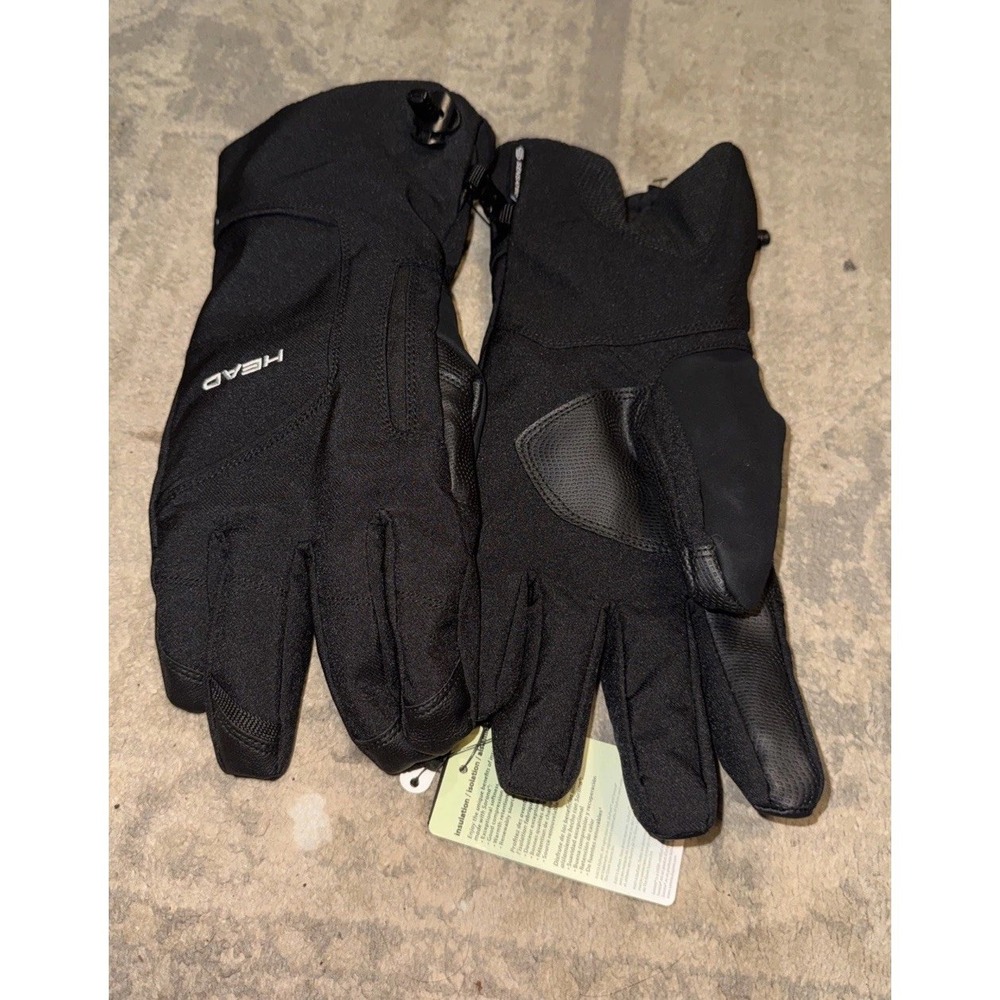 HEAD Men's Waterproof‎ Windproof Breatheable Sorona Gloves Black Sz XL X-large